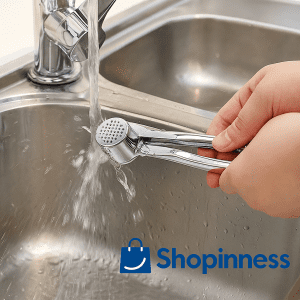 Stainless Steel Garlic Press – Heavy-Duty Manual Mincer & Squeezer for Kitchen Use