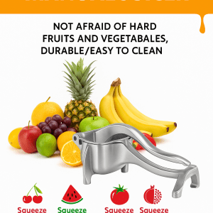 Manual Citrus Juicer – Heavy Duty Fruit Squeezer & Detachable Juice Extractor, Premium Metal Alloy