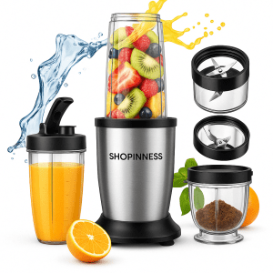 KOIOS™ 900W Smoothie Blender – 3 Modes, Dual 27oz Portable Bottles, Stainless Steel Blades, Self-Cleaning