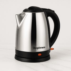 Stainless Steel Electric Kettle – 2.0L Durable Travel & Home Heater