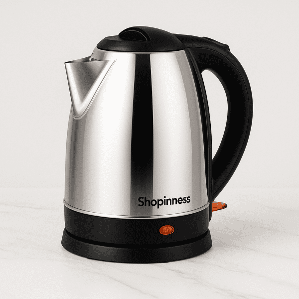 Stainless Steel Electric Kettle – 2.0L Durable Travel & Home Heater