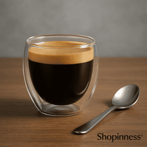 Double Wall Glass Cup for espresso, tea and coffee