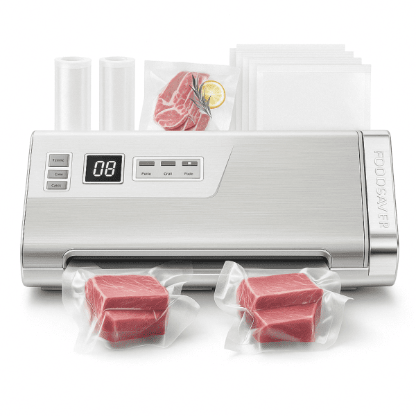 SealMaster™ 140W Vacuum Sealer – Dual Heat Sealing, Built-In Cutter, LED Countdown Display & Pulse Mode - Image 2