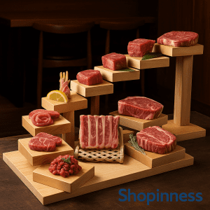 Japanese Wooden Sushi Boat – Creative Tiered Restaurant Plate for Sushi, Hot Pot & BBQ Presentation