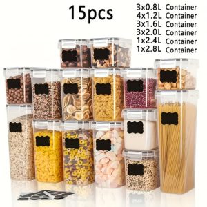 15pcs Airtight Food Storage Container Set with Lids