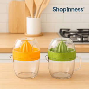 Lemon Squeezer – Manual Citrus Juicer with Lid & Pour Spout
