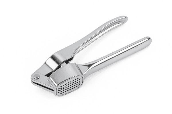 Stainless Steel Garlic Press – Manual Handheld Crusher & Mincer Tool for Kitchen Cooking - Image 2