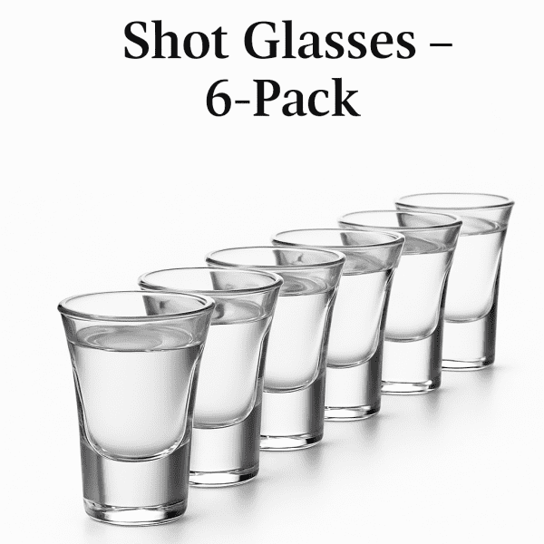 6-Pack Premium 15ml Shot Glasses – Thickened Bottom, Transparent Mini Liquor Cups for Home & Parties - Image 2