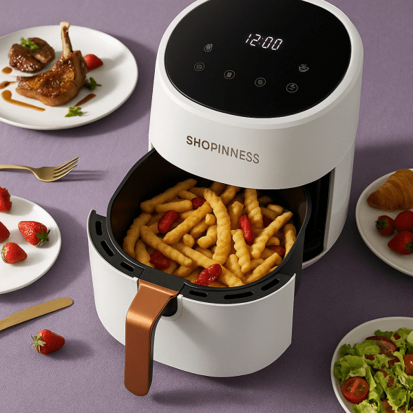 8L SmartTouch™ Air Fryer – 2400W Oil-Free Cooking with Intelligent Controls | EU Plug