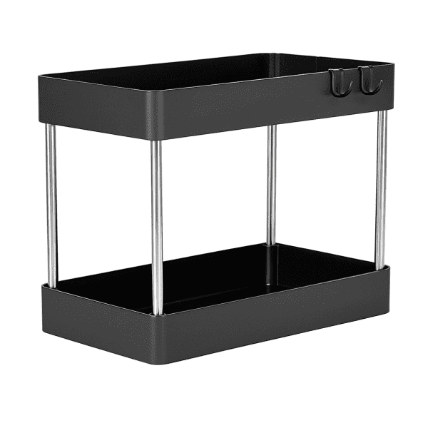 SpaceSaver™ 2-Tier Under Sink Organizer – Maximize Storage in Kitchen & Bathroom - Image 3