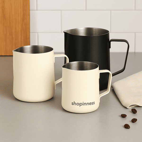 Premium Milk Frothing Pitcher | 350ML/600ML Stainless Steel Jug for Latte & Coffee - Image 2