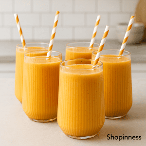 4/6PCS Ribbed Heat-Resistant Coffee Glass Cups – 301–400ml.