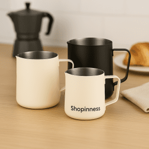 Premium Milk Frothing Pitcher | 350ML/600ML Stainless Steel Jug for Latte & Coffee
