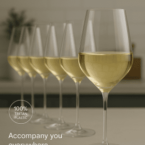 6-Pack Tritan Wine Glasses – Unbreakable & Reusable Outdoor Set
