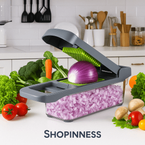 14-in-1 Multifunctional Vegetable Chopper & Garlic Masher – Manual Slicer, Grater, Dicer & Kitchen Prep Tool