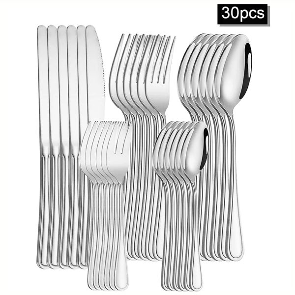 Luxury Stainless Steel Cutlery Set for Restaurants and Hotels